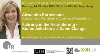 LIL am 24. Oktober 2023 -  Alexandra Bornemann (Standort- und Werksleiterin Continental Regensburg)